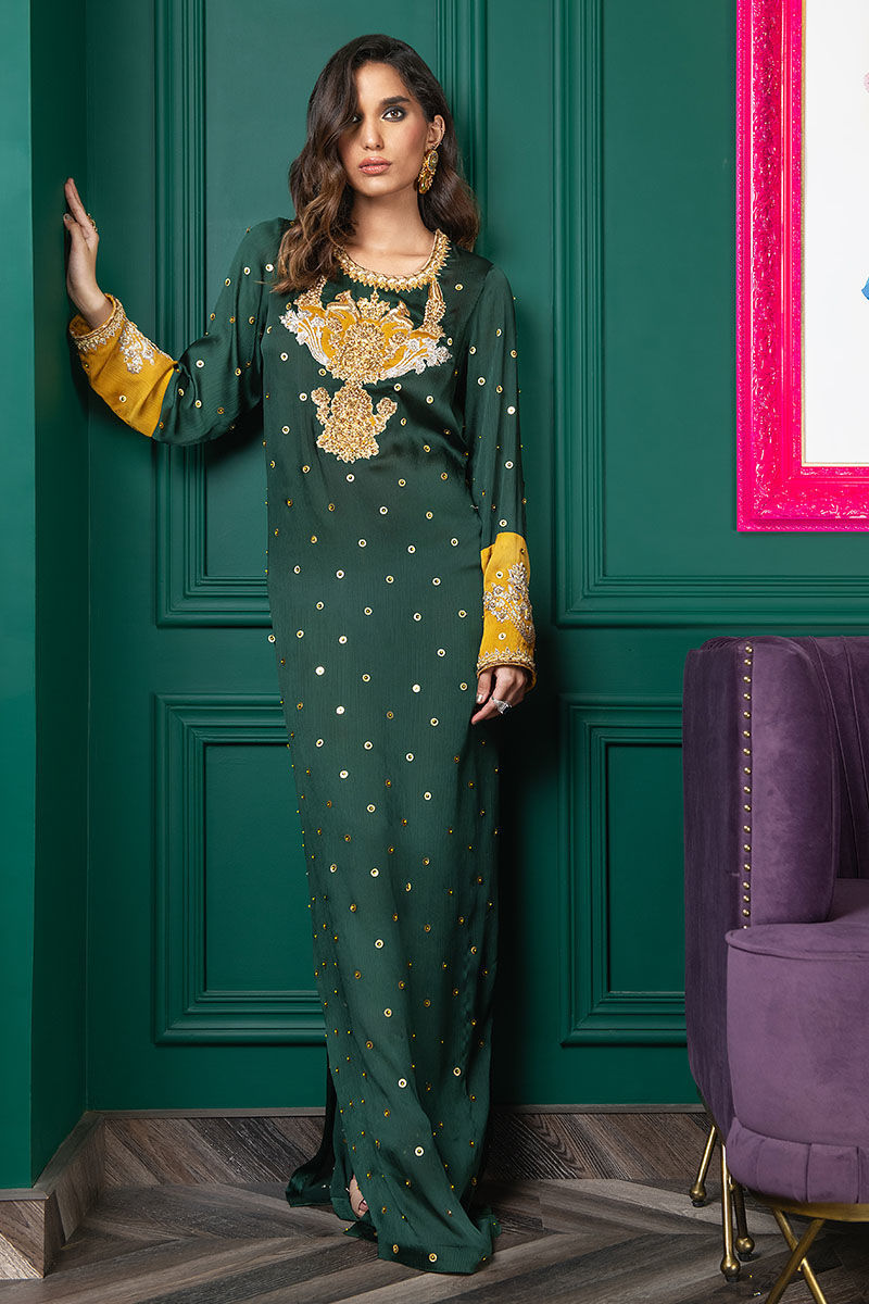 Wardha Saleem | Luxury Pret Fusion Wear | WS22-034 - House Of Anaya