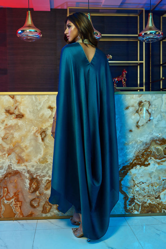 Wardha Saleem | Luxury Pret Fusion Wear | MIDNIGHT ?????? FORMAL DRAPE - House Of Anaya