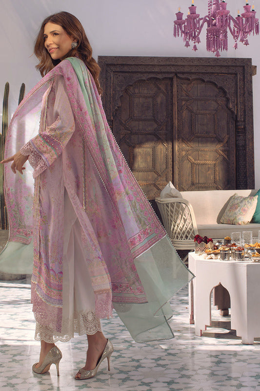 Ansab Jahangir | Digital Silk | Lilac Paisley