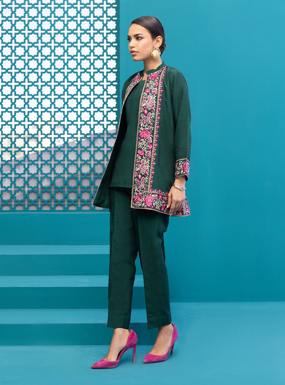 Zainab Chottani | Luxury Pret | CRIMSON GREEN