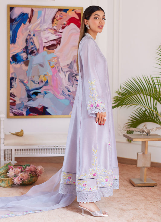 Farah Talib Aziz | Luna Eid Collection 24 | ODETTE SILVER Black - House Of Anaya