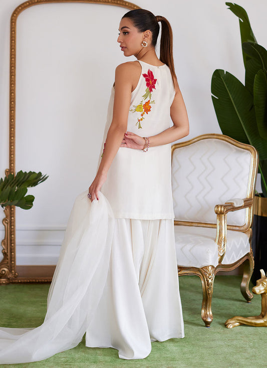 Farah Talib Aziz | Luna Eid Collection 24 | JULIET IVORY - House Of Anaya