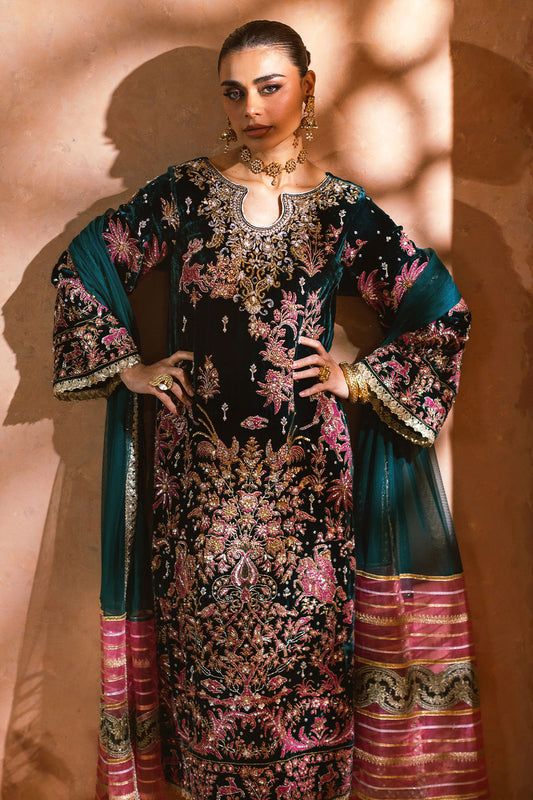 Annus Abrar | Mirha Winter Velour | Nerali (Shirt and Pants)