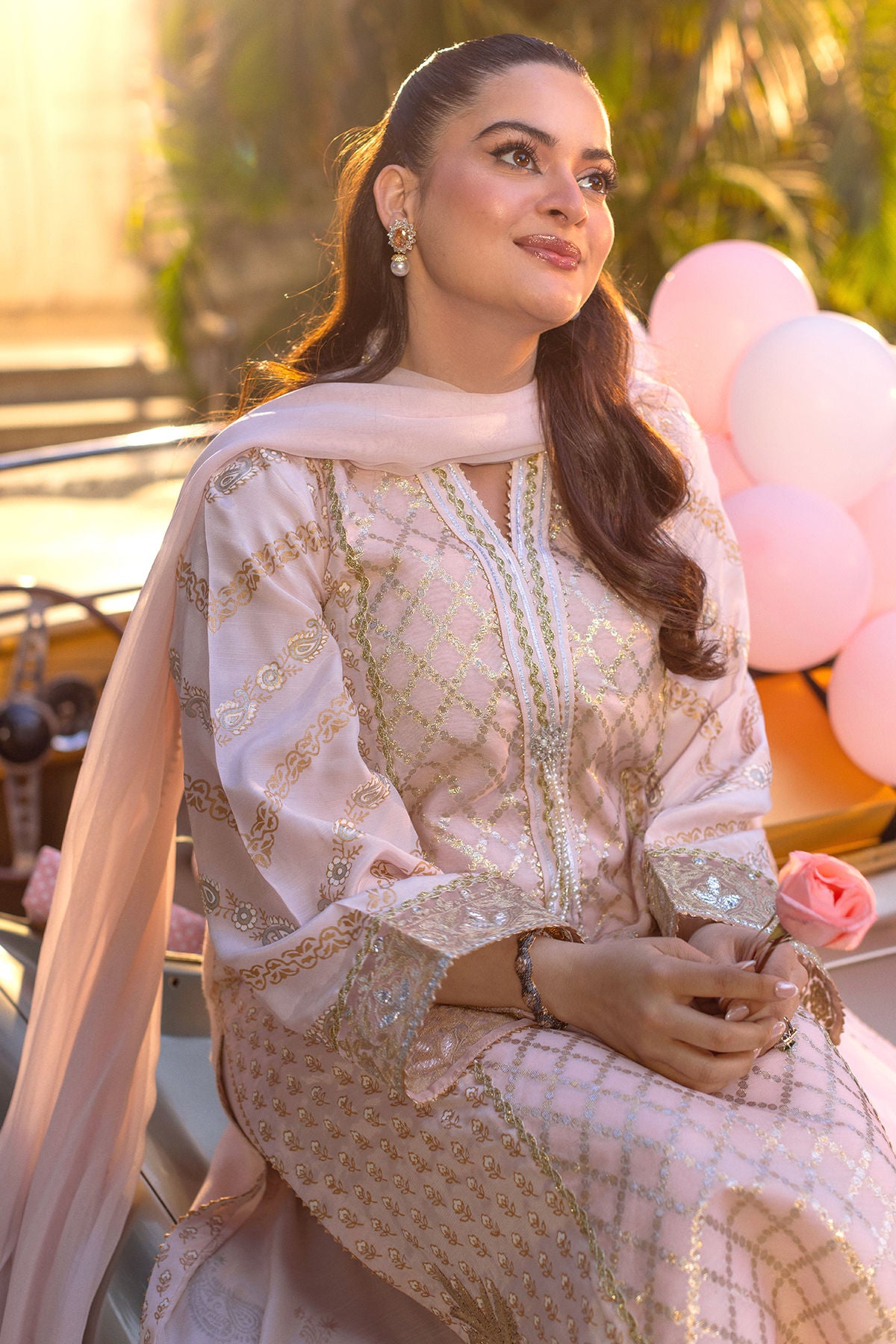 Annus Abrar | The Family Edit 26 | Sirha ( Shirt, Pants And Dupatta)
