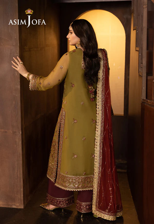 Asim Jofa | EMBROIDERED CHIFFON 3 PCS | AJFO-07