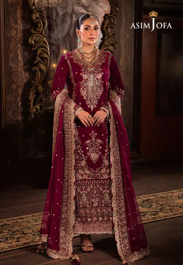Asim Jofa | Makhmal Wedding Velvet 23 | AJMM-03 - House Of Anaya