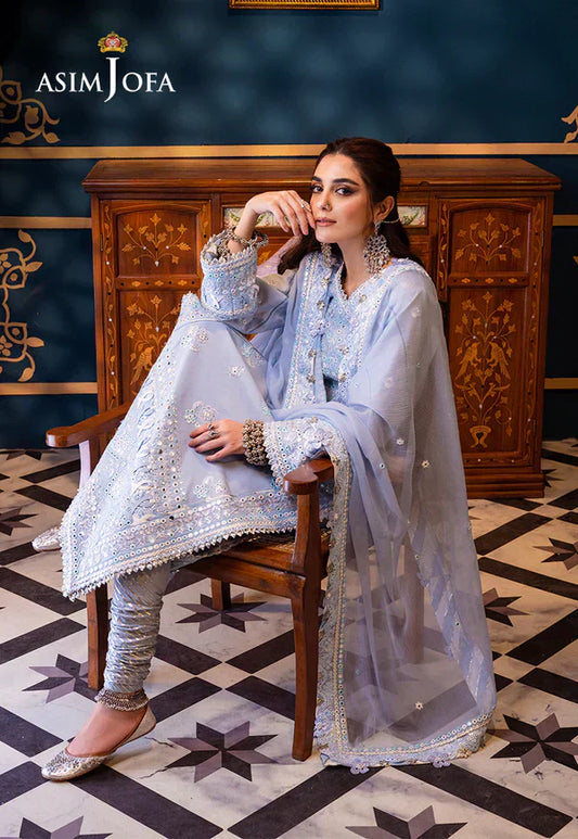 Asim Jofa | Fasana e Ishq Eid Luxury Lawn |AJFI-12 - House Of Anaya