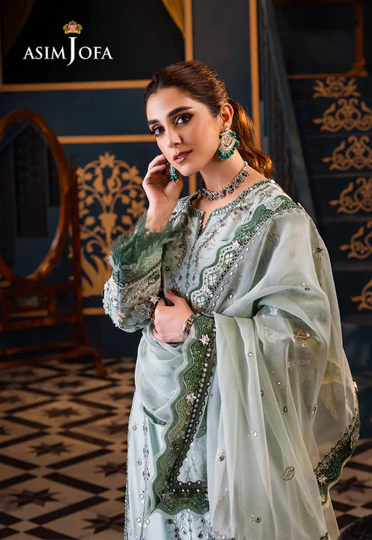 Asim Jofa | Fasana e Ishq Eid Luxury Lawn | AJFI-17 - House Of Anaya