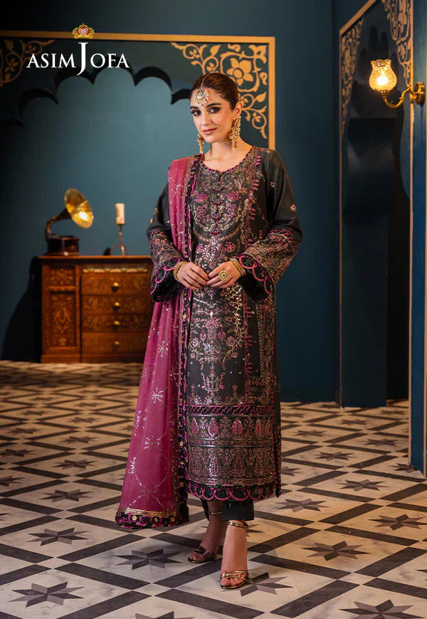 Asim Jofa | Fasana e Ishq Eid Luxury Lawn | AJFI-23 - House Of Anaya