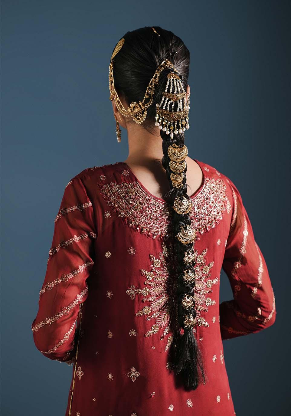 Zarqash | Lakhnawi Festive Chiffon 24 | ZQL 001 A GULRUKH