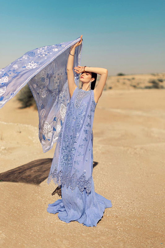 Noor By Saadia Asad | Eid Handwork Laserkari Lawn 24 | D4 - House Of Anaya