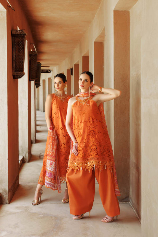 Noor By Saadia Asad | Eid Handwork Laserkari Lawn 24 | D11 - House Of Anaya