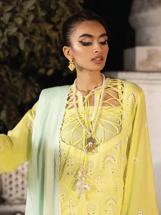 Faiza Faisal | Maya Luxury Lawn | Derya - House Of Anaya