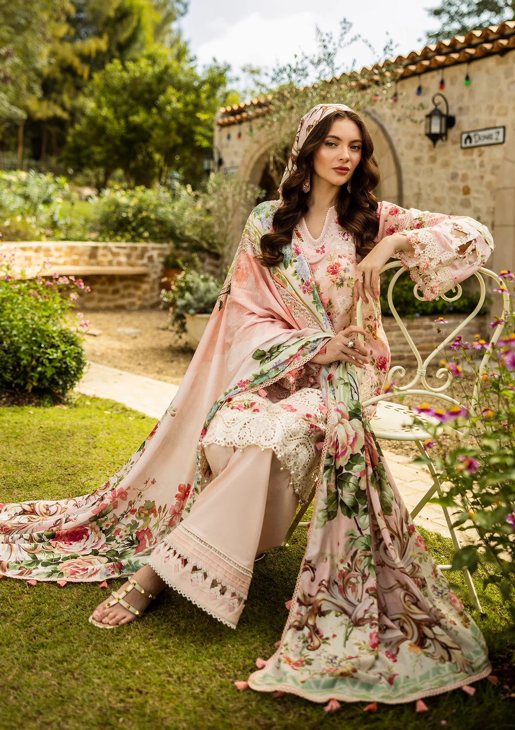 Elaf Premium | Print Chikankari 25 | ELK-04B TRUE LOVE