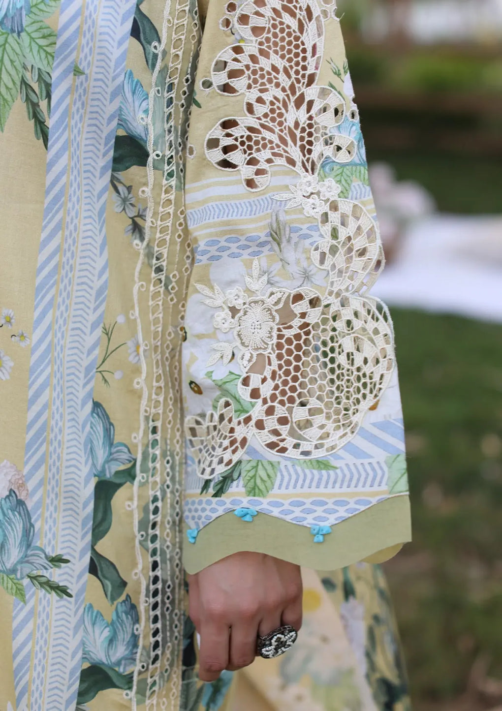 Elaf Premium | Prints Chikankari 24 | 05A CITRUS CRUSH - House Of Anaya