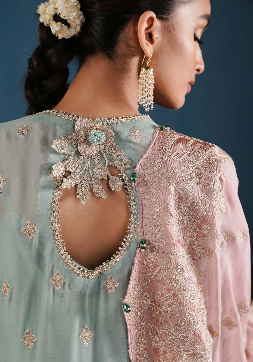 Zarqash | Lakhnawi Festive Chiffon 24 | ZQL 002 B MEHAR
