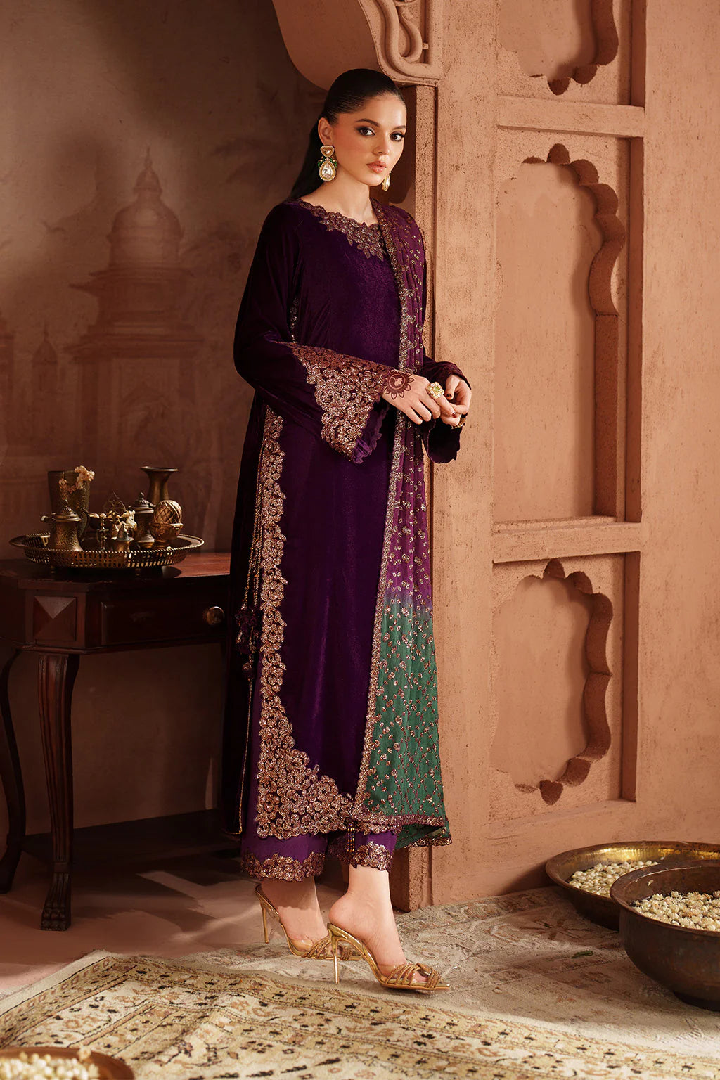IZNIK | Raagni Velvet Formals | IV-57 Embroidered Velvet