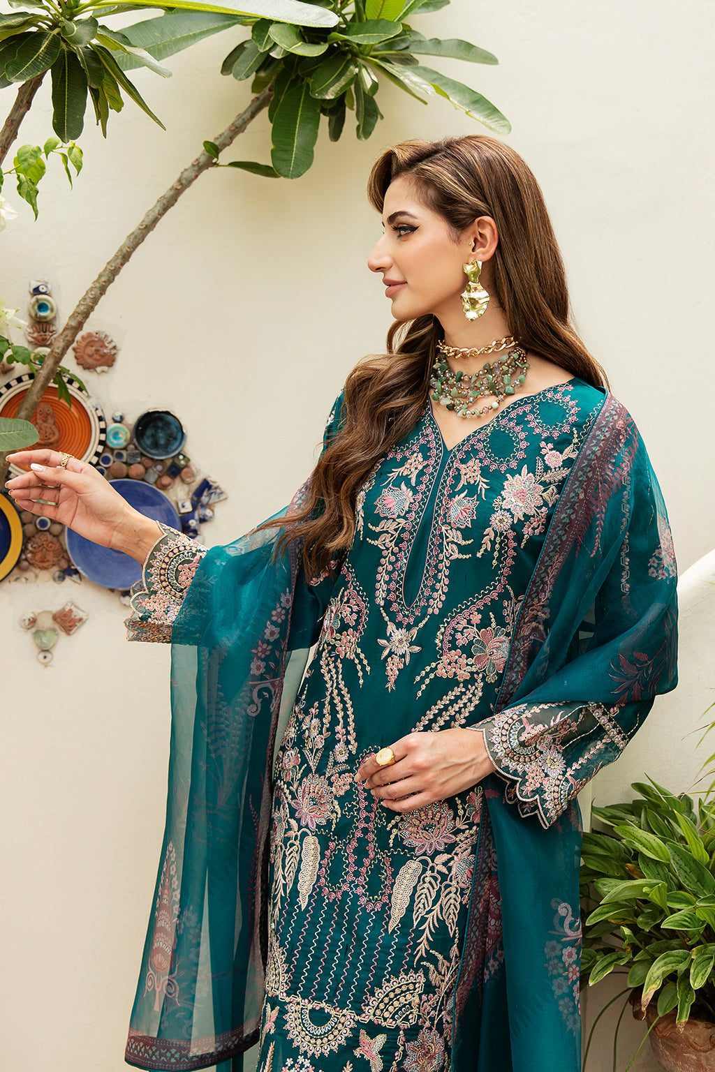 Ramsha | Luxury Lawn 24 | Y-808 - House Of Anaya