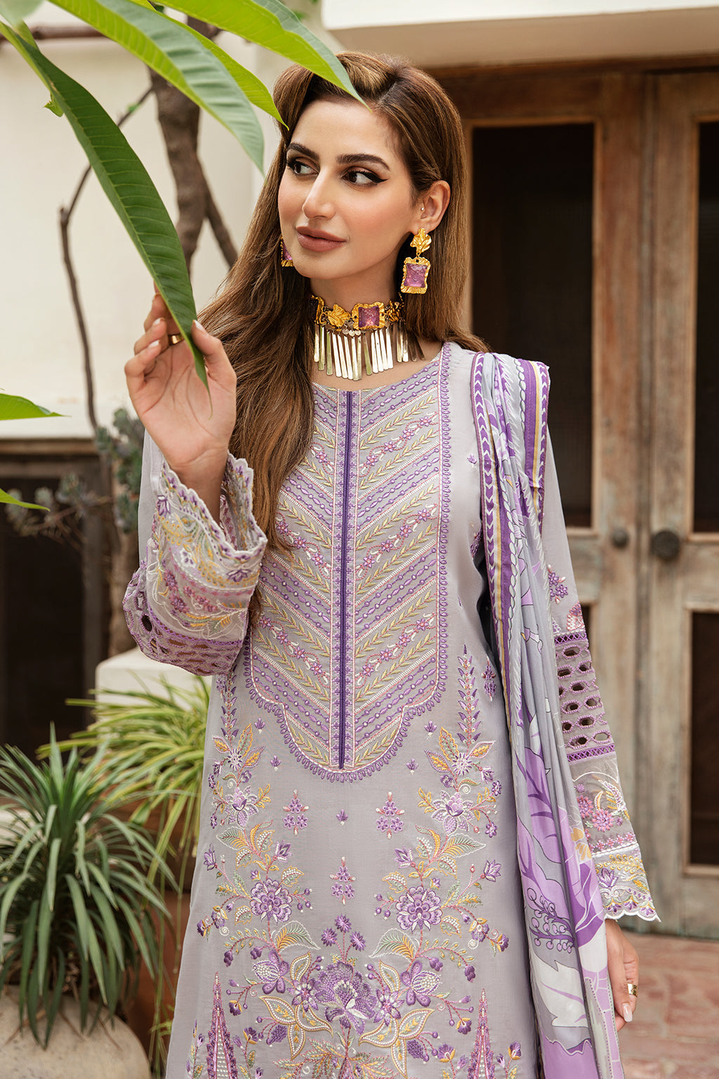 Ramsha | Luxury Lawn 24 | Y-809 - House Of Anaya