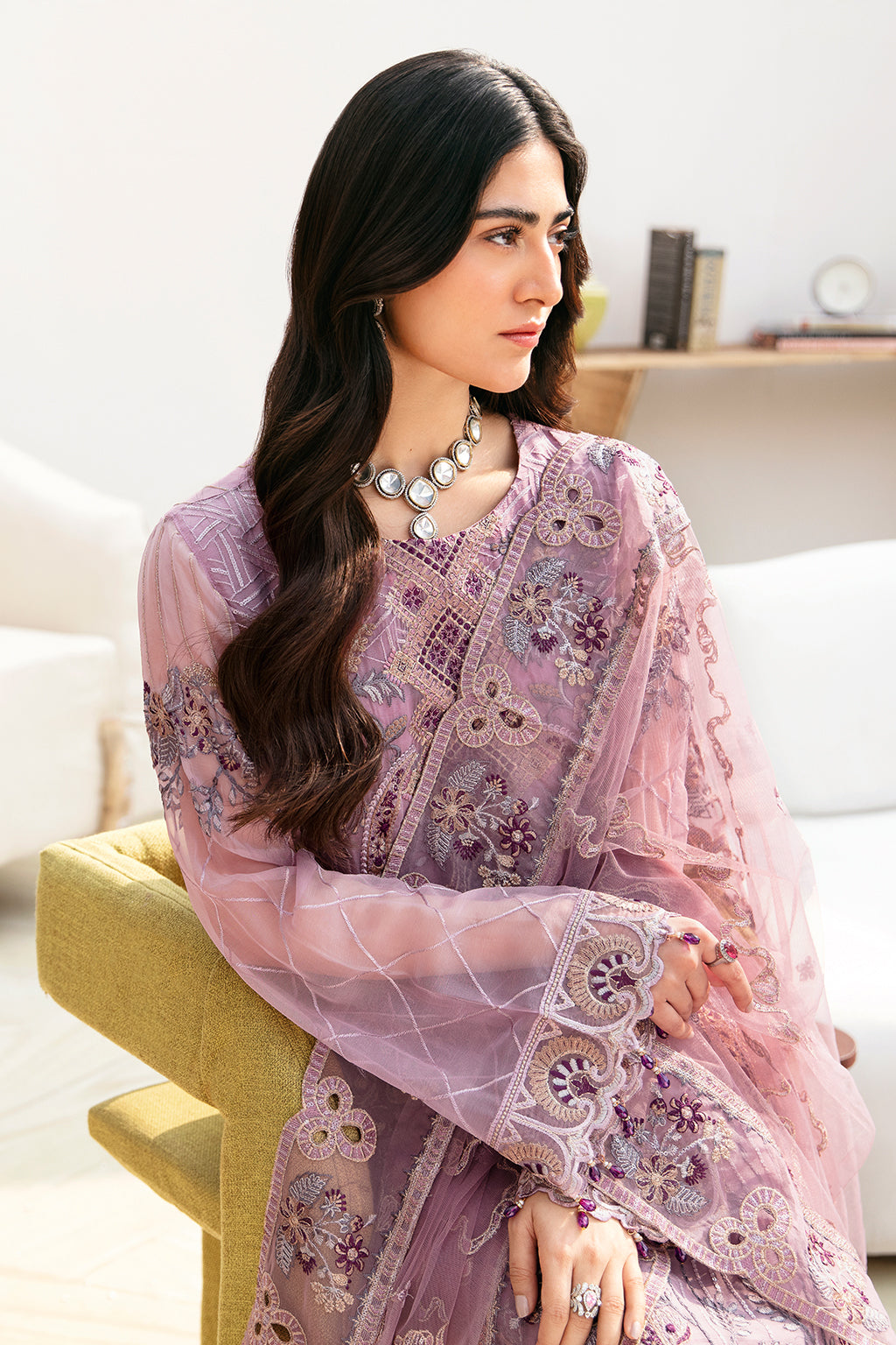 Ramsha | Chevron Chiffon Collection | A-801 - House Of Anaya