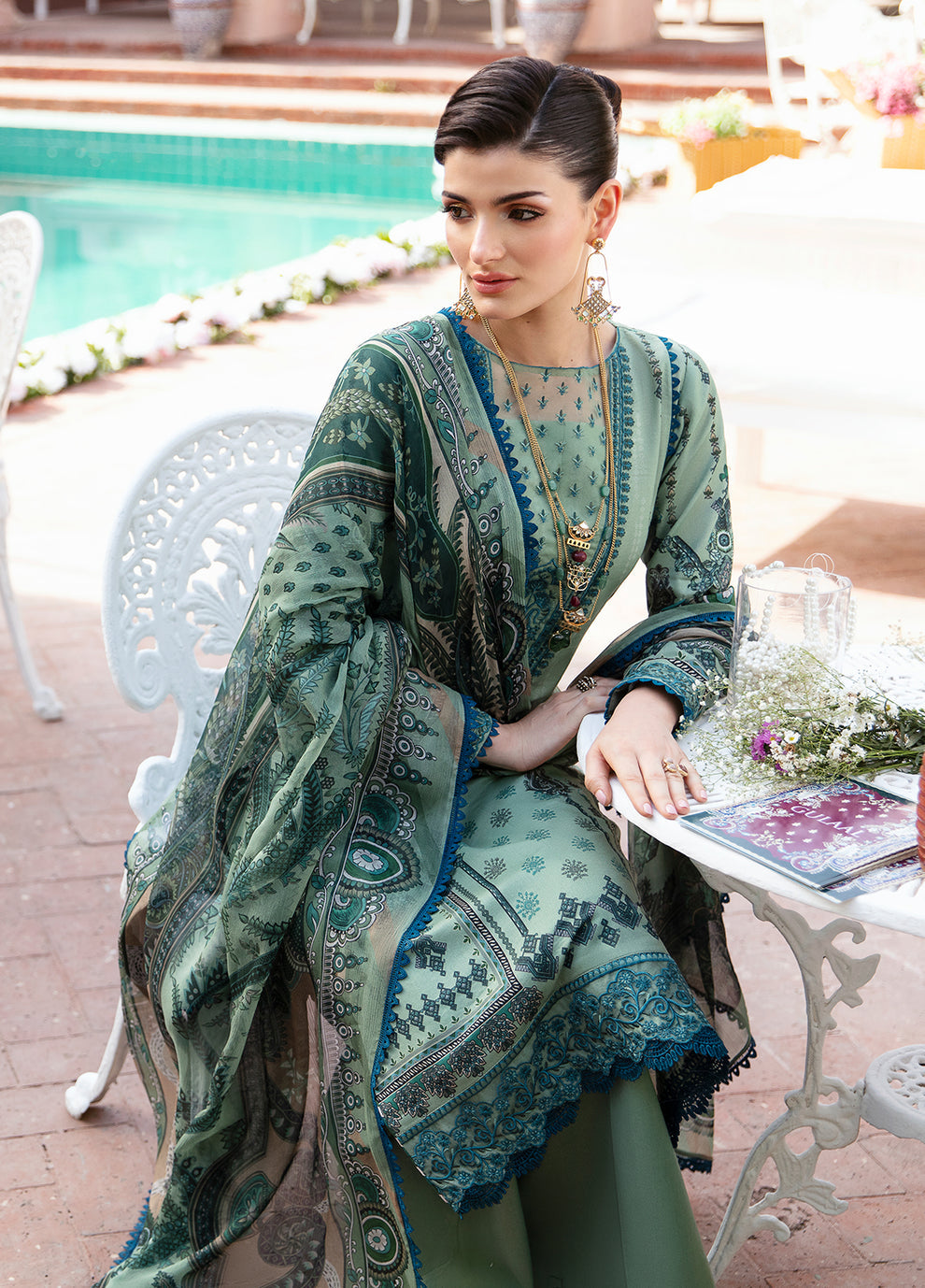 Gulaal | Summer Glow Lawn 24 | ANADIYA (GL-L-24V3-05) - House Of Anaya