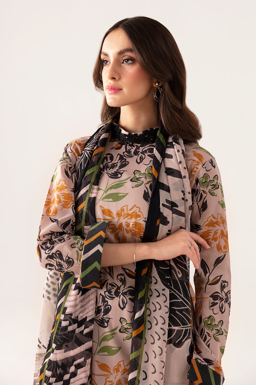 Ramsha | Pinted Lawn | RP-106 - House Of Anaya