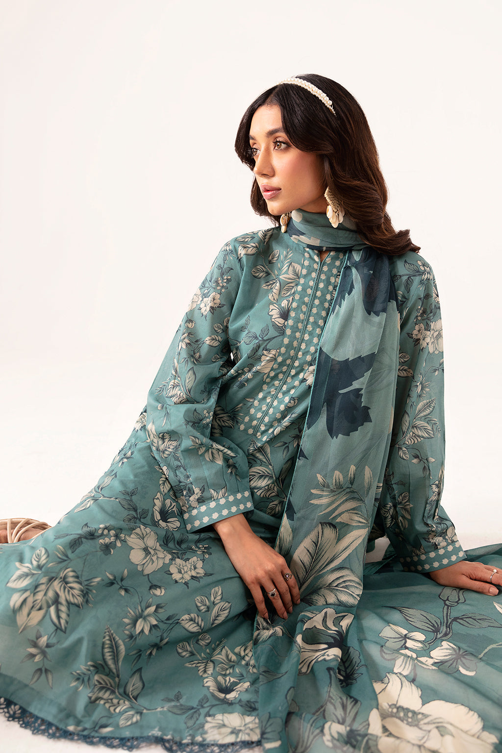 Ramsha | Pinted Lawn | RP-104 - House Of Anaya