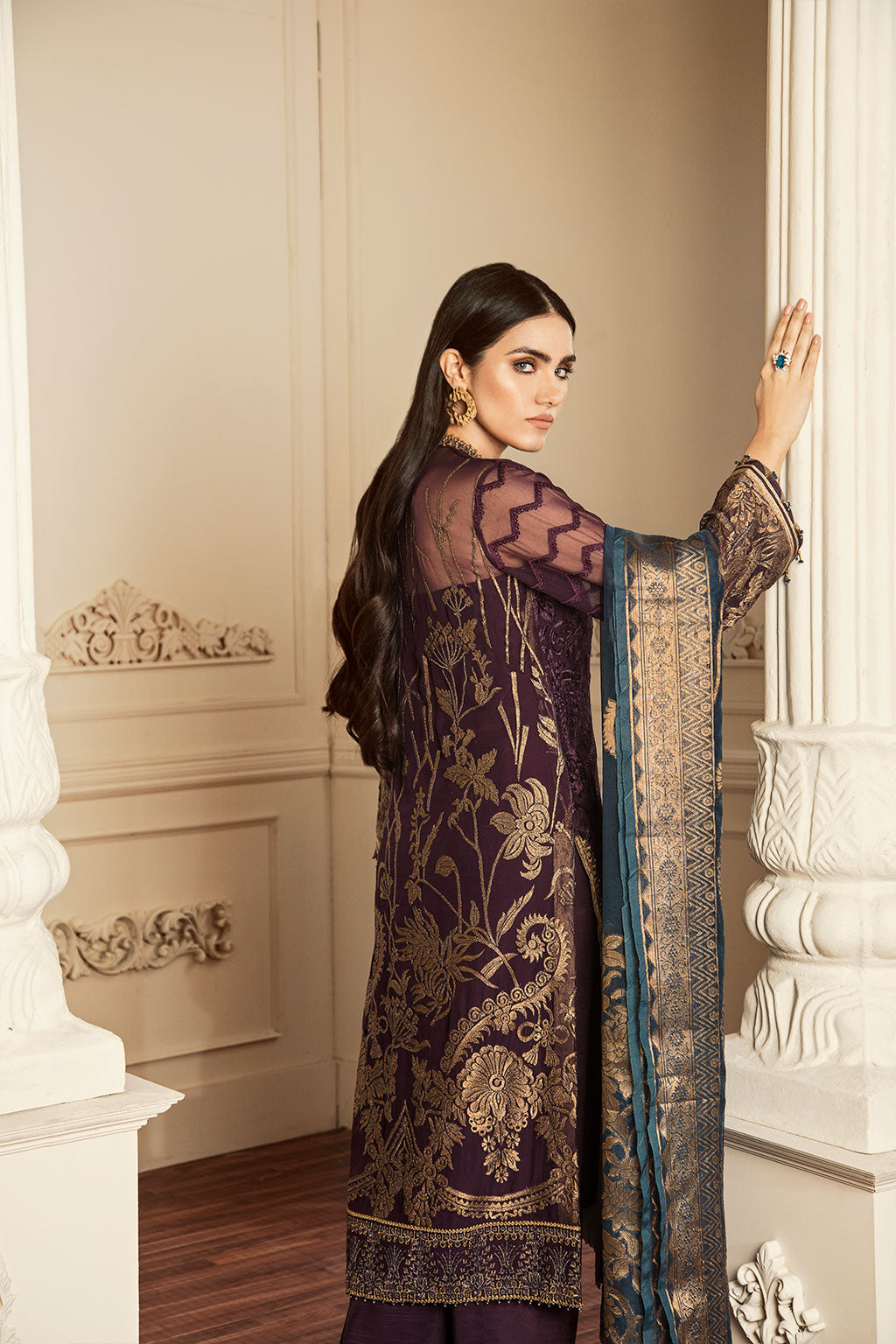 Baroque-EMBROIDERED CHIFFON CH05-10 - Riwayat-e-khas