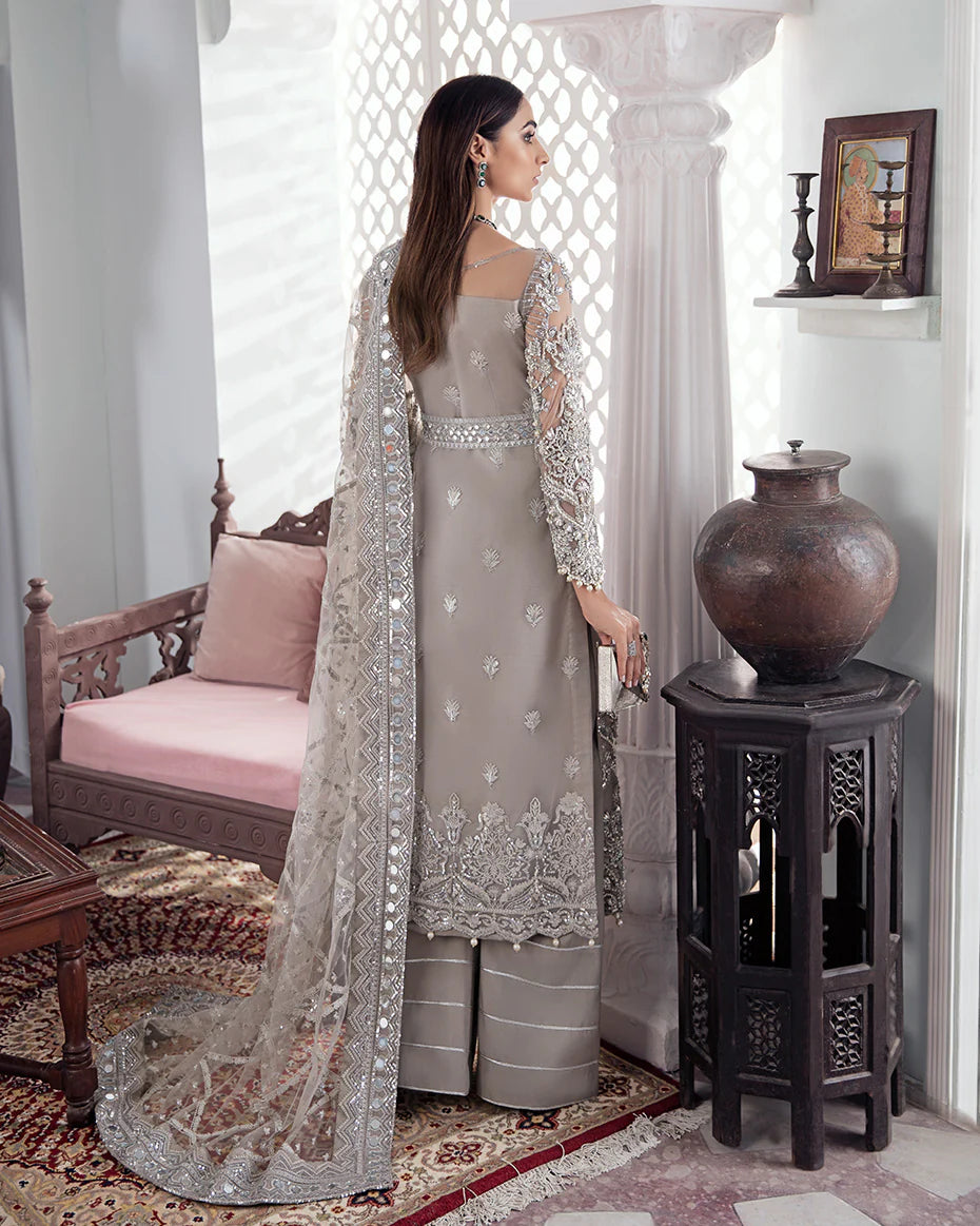 Gulaal | Meherma Wedding Formals Collection | Gulnoor Embroidered Net 3-Piece Suit WS-18