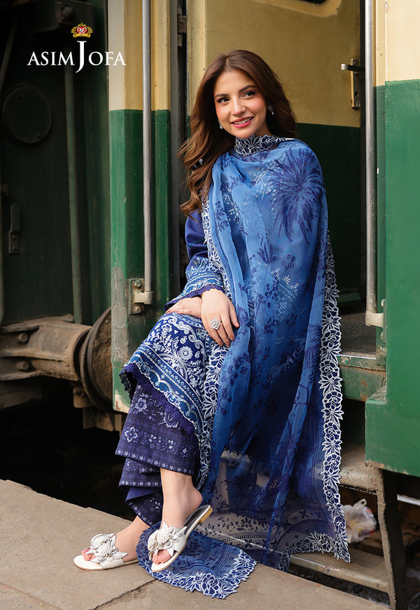 Asim Jofa | Summer Rhapsody | AJUBU-02 Embroidered Jacquard