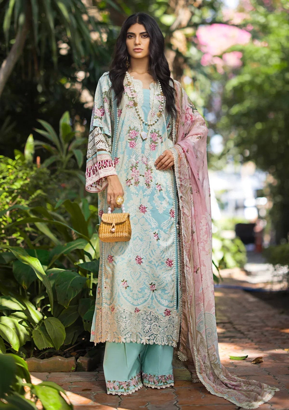 ELAF Signature Embroidered Lawn 3Pc Suit ESL-02B PEARLY ESSENCE