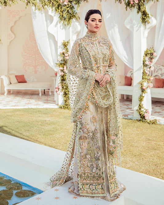 Gulaal | Wedding Formals | Cher Embroidered Net 3-Piece Suit WS-04 - House Of Anaya