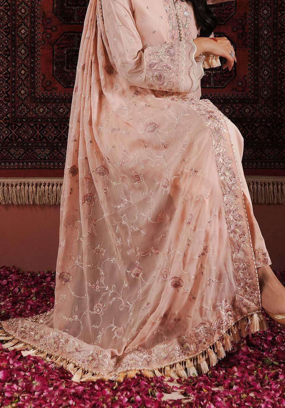 Zarqash | Lakhnawi Festive Chiffon 24 | ZQL 003B IZEL