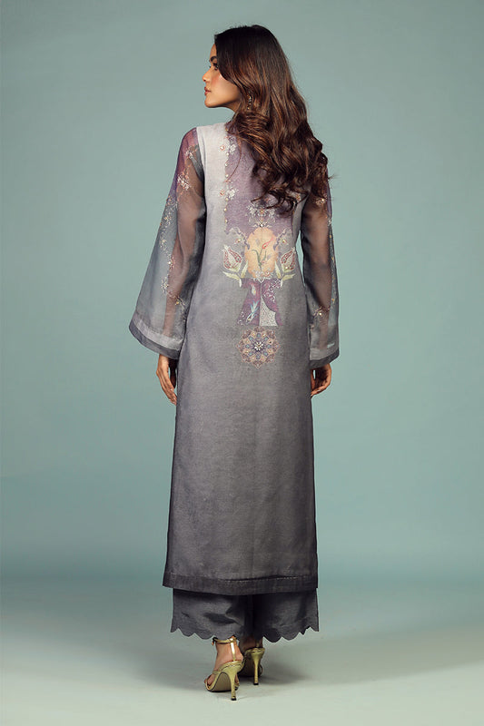 Wardha Saleem | Luxury Pret Traditional Wear | DARVESH SHIRT WITH DUPATTA ( 2 PC) - House Of Anaya