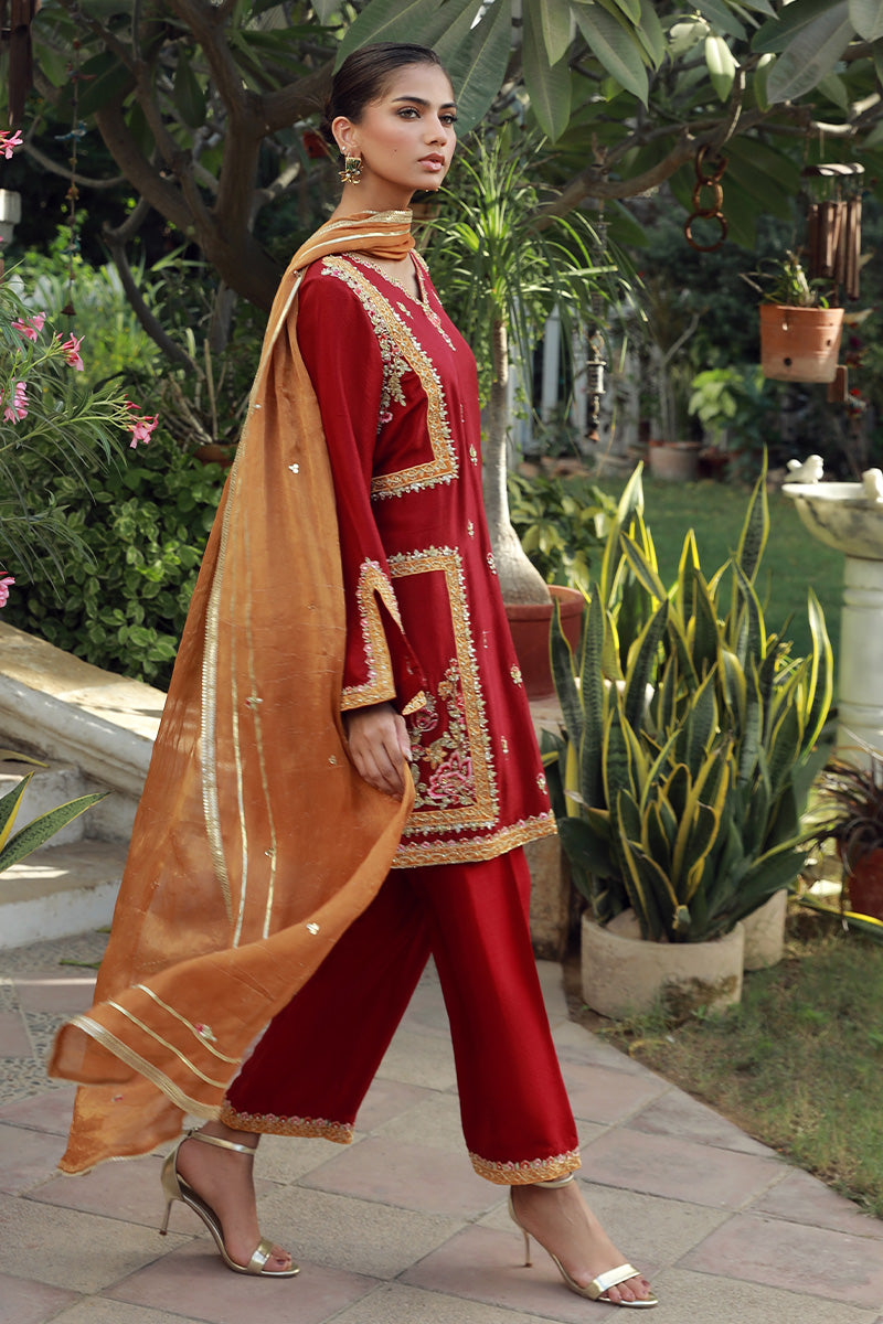 Sana Abbas | Velvet Formals | TOPAZ - House Of Anaya