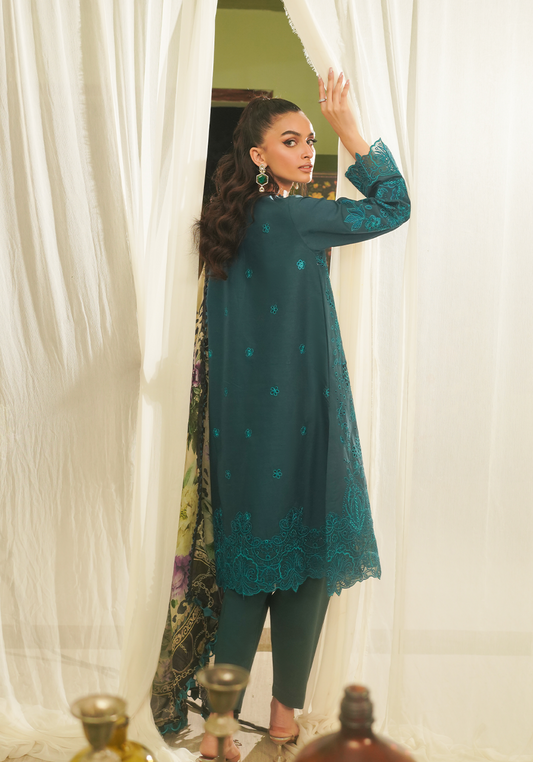 Zarqash | Tresor Luxury Lawn 24 | ZQT 0011 DINA - House Of Anaya