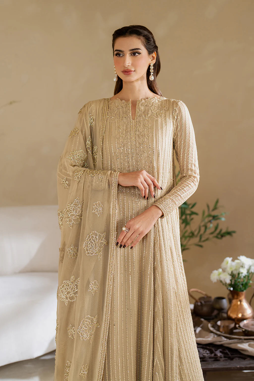 Iznik | Chinon Chiffon | CC-58 Embroidered Chiffon