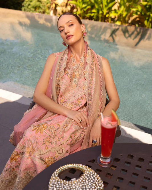 Faiza Saqlain | Luxury Lawn | Peony