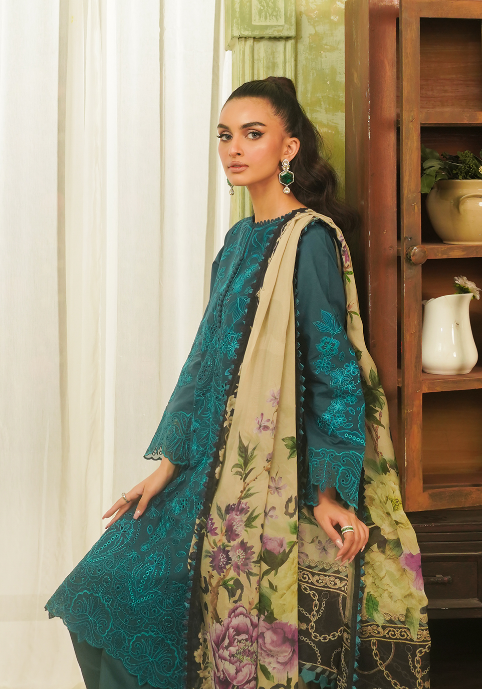 Zarqash | Tresor Luxury Lawn 24 | ZQT 0011 DINA - House Of Anaya