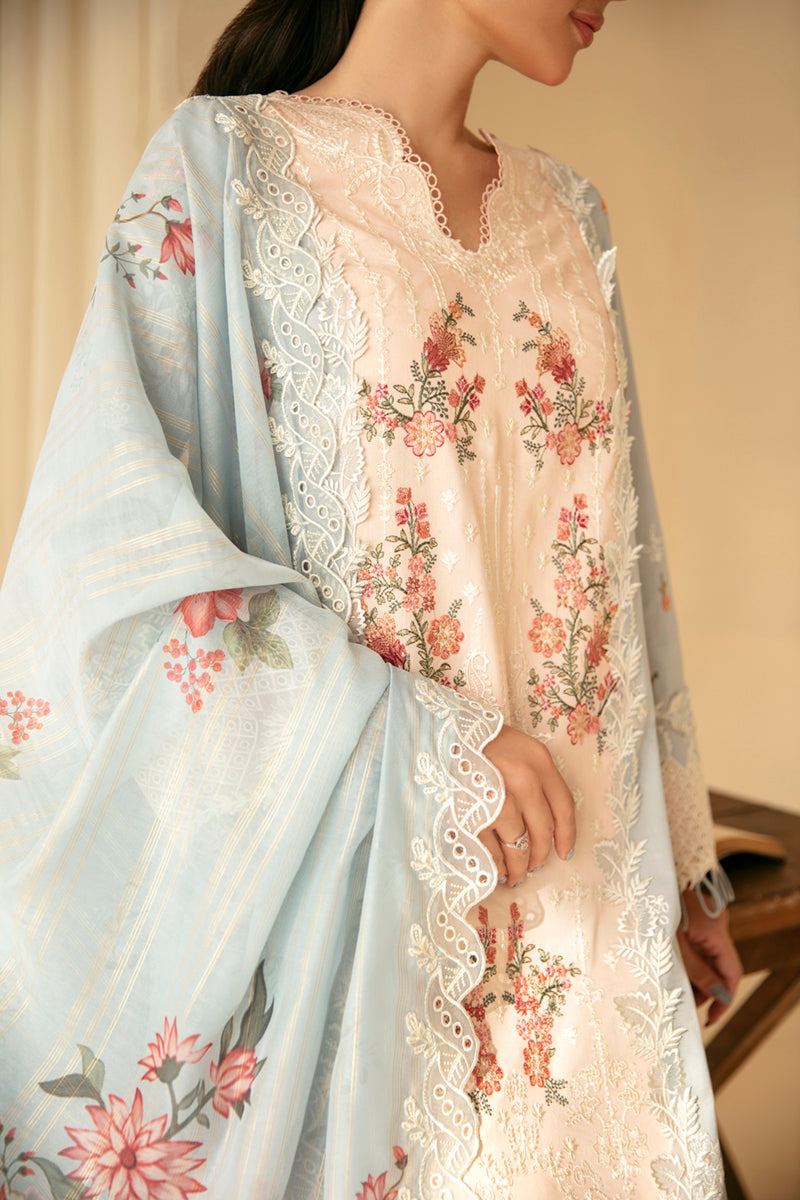 Qalamkar | Qlinekari Luxury Lawn | SQ-15 NEYLAN - House Of Anaya