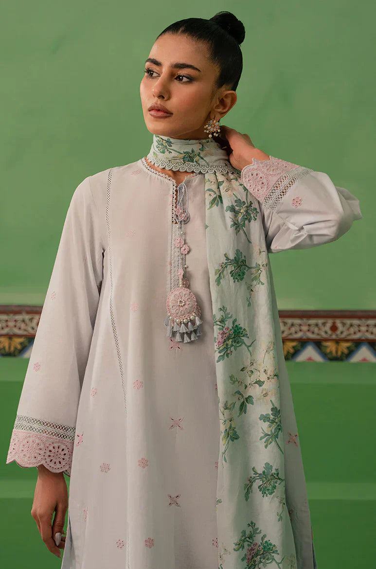 Cross Stitch | Mahiri Embroidered Collection | AQUA PEARL - House Of Anaya