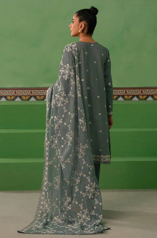 Cross Stitch | Mahiri Embroidered Collection | DUSTY GRANITE - House Of Anaya