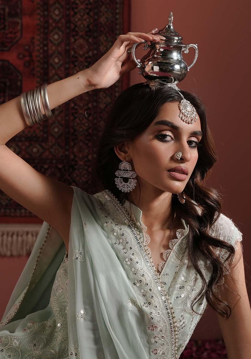 Zarqash | Lakhnawi Festive Chiffon 24 | ZQL 005A NAAZ