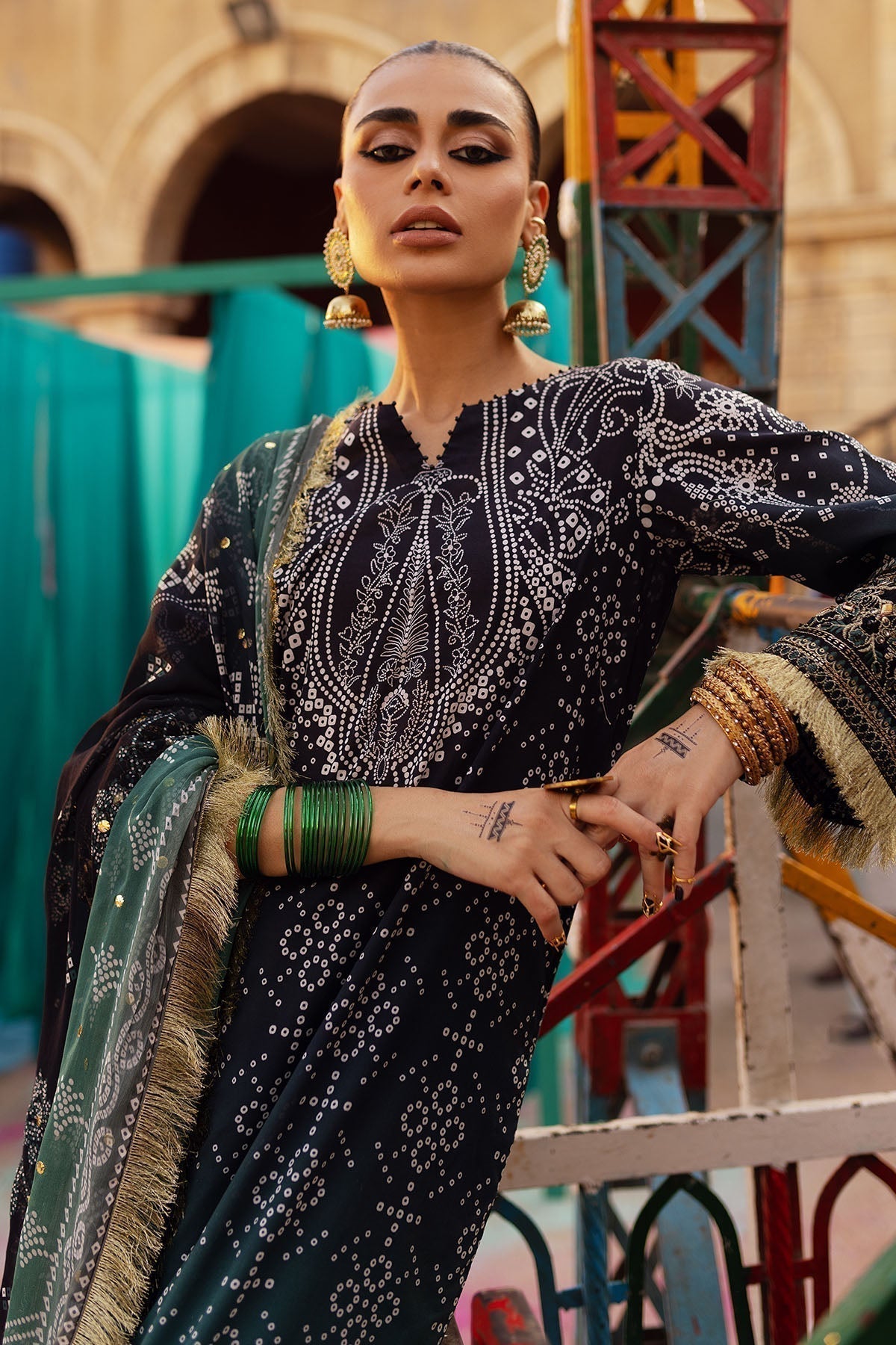 Nureh | Bazaar Lawn | NS-129 - House Of Anaya