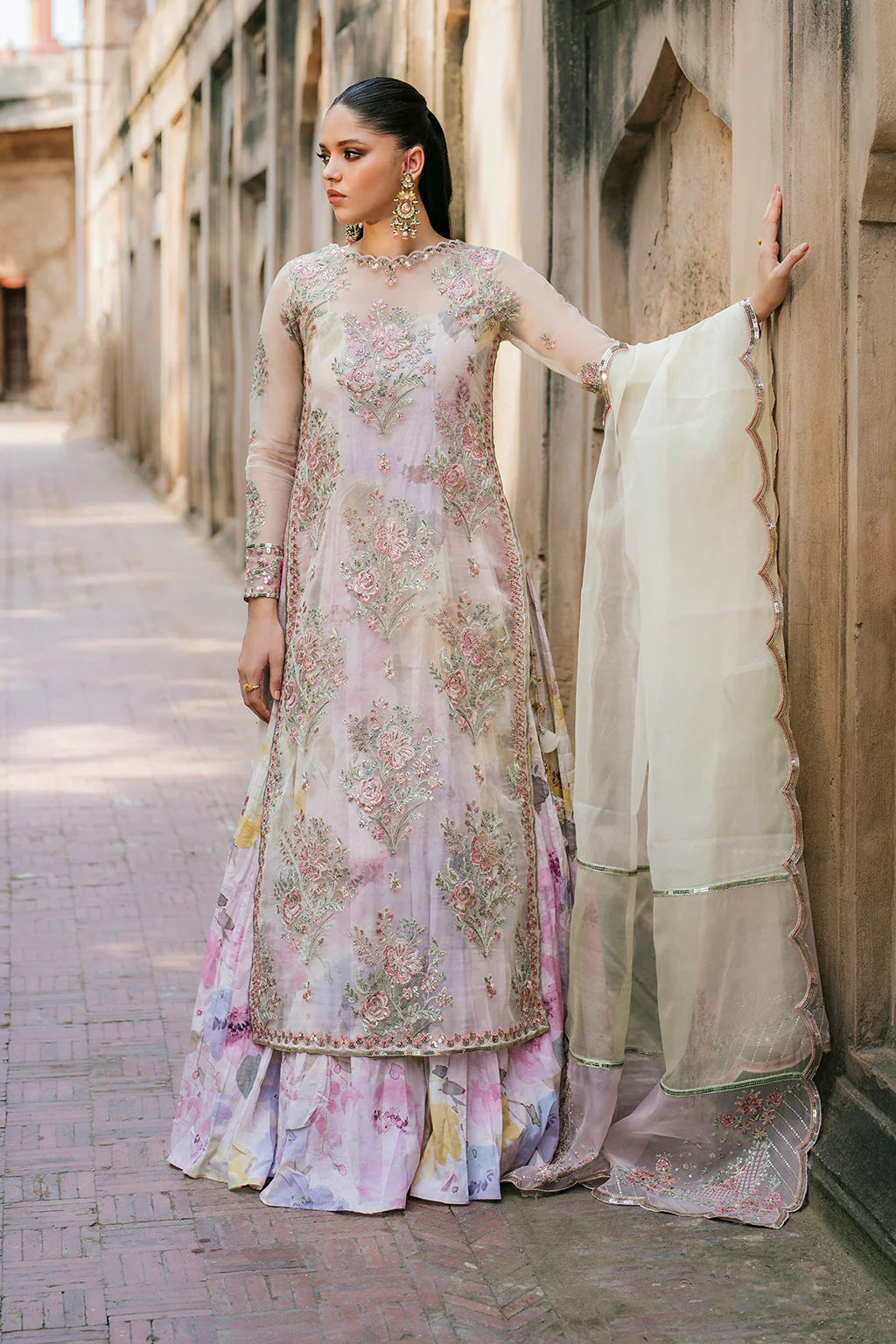 Iznik | Exclusive Formals | UE-320 Printed Raw Silk