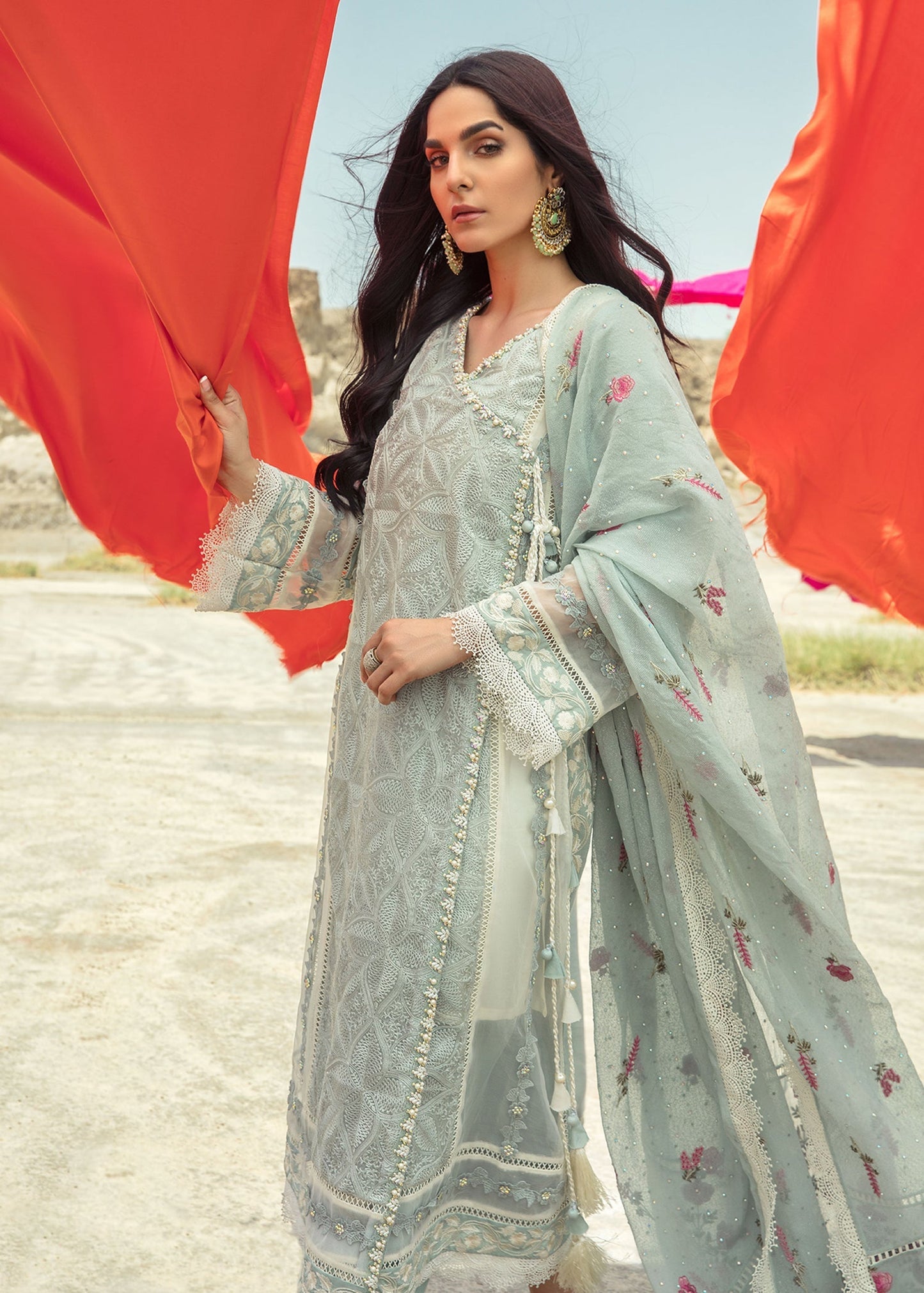 Saira Shakira | Luxury Pret | Seafoam