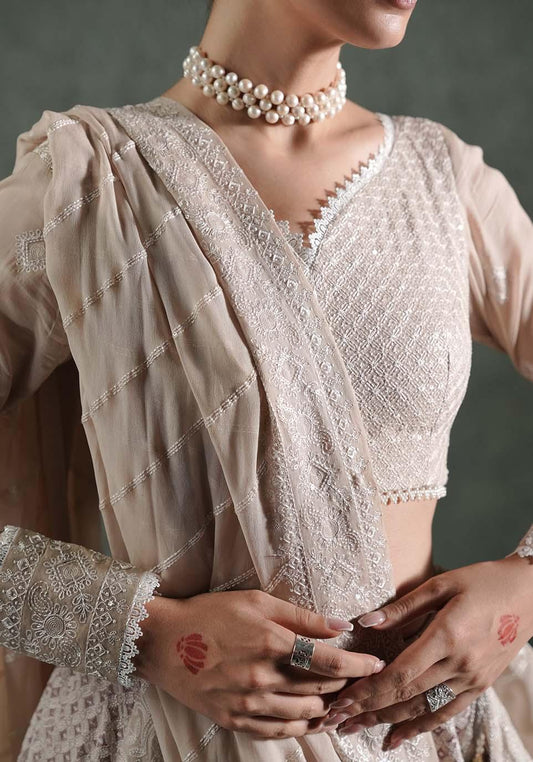 Zarqash | Lakhnawi Festive Chiffon 24 | ZQL 006B JAHANARA