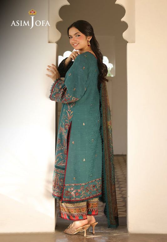 Asim Jofa | Summer Rhapsody | AJUBU-03 Embroidered Jacquard