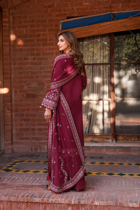 Farasha | Dastoor Embroidered Lawn SS24 | RUBY GLAM - House Of Anaya