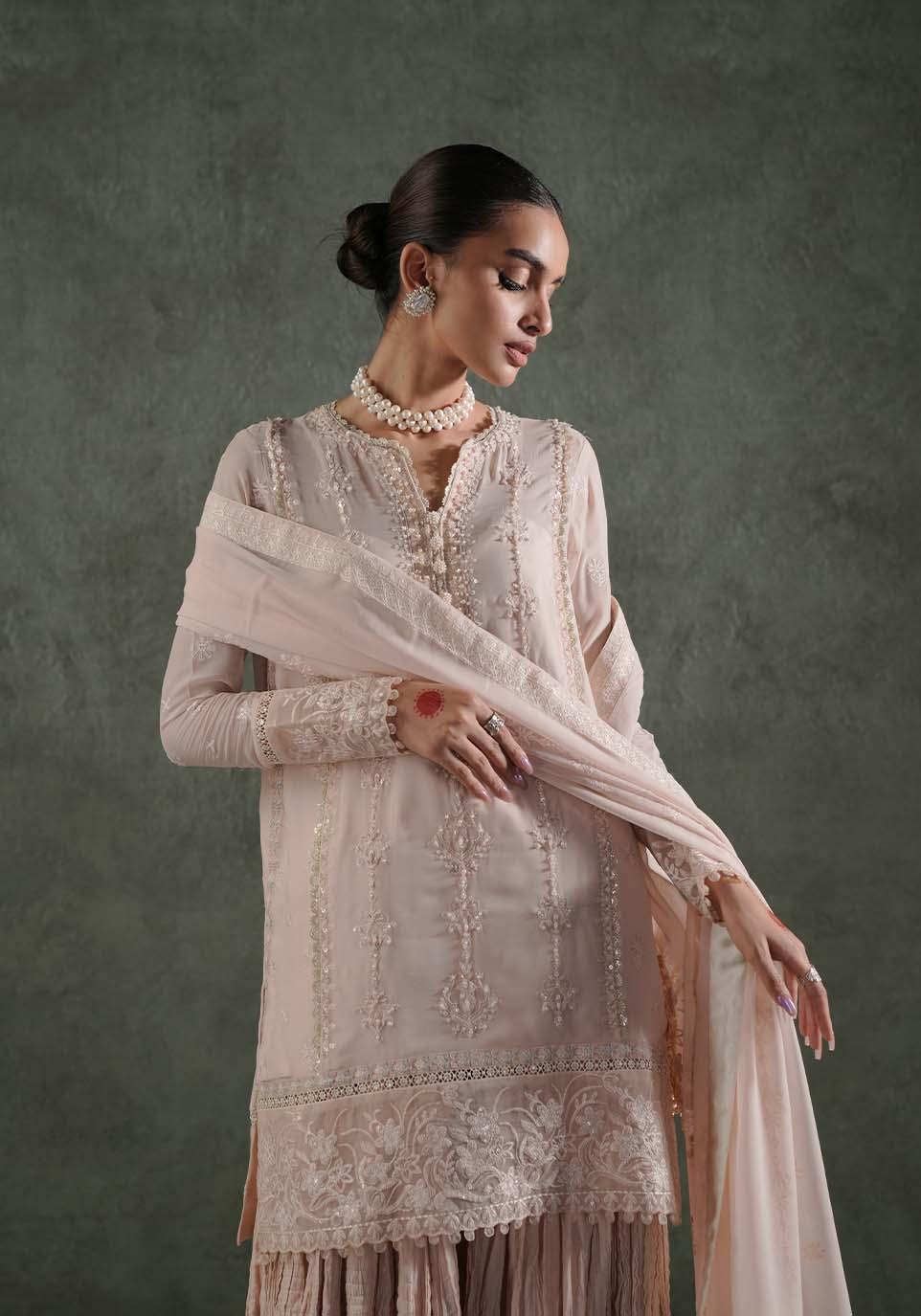 Zarqash | Lakhnawi Festive Chiffon 24 | ZQL 008A HAIYA